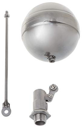 Schlauchanschlüsse aus Messing Edelstahl-Schwimmkugel-Schwimmerventile, DN15-Außengewinde, verstellbare Wasserschwimmerkugel for Sensor und Rostkugelschaltergriff, Ersatz for pneumatischen Sanitäransc