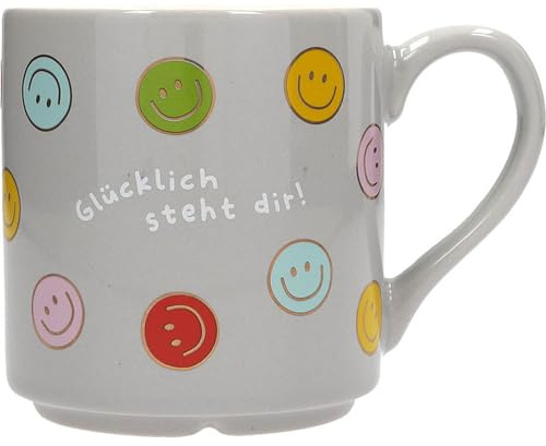 Depesche 0013594-009 Lieblingsbecher Motiv Nr. 9, Henkeltasse mit Spruch, 300 ml, aus Porzellan, teilweise mit Goldfolie und Innendruck