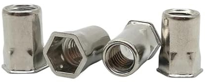 Tuerca remachable hexagonal de cabeza reducida SUS304 Tuerca de inserción de acero inoxidable Remache ciego Cabeza pequeña(M5-14 (20pcs))
