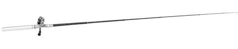 Alomejor Mini Stift Angelrute Leichtes Glasfaser Tragbares Taschenteleskop für Jederzeit und überall, überall Fischen (Silver)