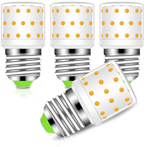 JINLONTA E27 Glühbirne 6W AC100-265V Warmweiß 3000K 4er-Pack | nicht dimmbar, ersetzt 60-65W Halogen, 806 Lumen, 360° Abstrahlwinkel, für Decken- und Stehlampen