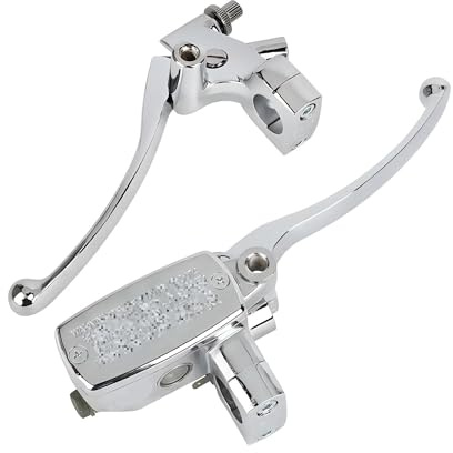 Neixlyi Motorradbremshebel 1 Motorradlenker Hydraulische Bremse für Hauptbremszylinder & Kupplungshebel für Chrom