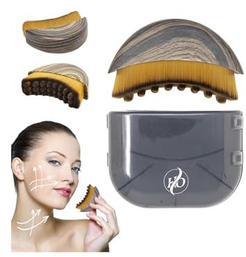Herr Ozean Lymphatische Gesichtsbürste, Lymphatic Contour Face Brush, Lymphatische Gesichtsbürste, Lymphdrainage Gesicht, Synthetisch, Ovale Bürste, Gold 1 Stück