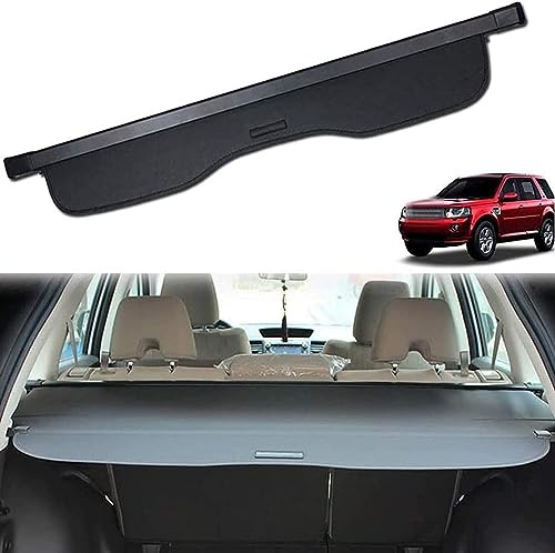Sinoyer Cubierta de Carga Retráctil, para Land Rover Freelander 2 (L359) 2006-2014 Trasero Trunk Estante Paquetes Tronco Carga Seguridad Estante Maletero Partición Cortina