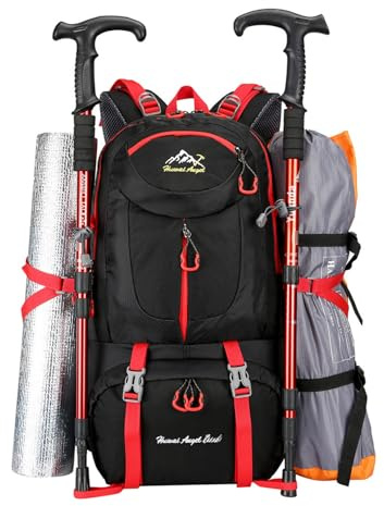 RIMBOMBAU Mochila de Senderismo 40L – Mochila de Montaña Ligera y Resistente para Excursiones, Viajes y Uso Diario, Hombre y Mujer