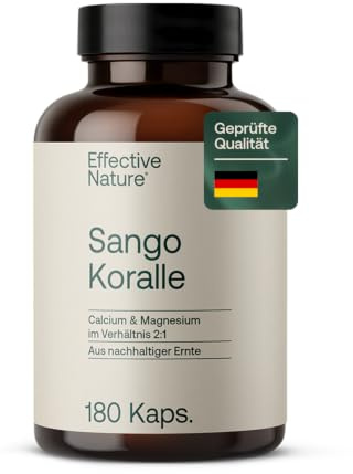 Effective Nature Sango Meereskoralle Kapseln - Calcium & Magnesium