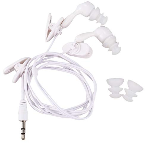 Gruita ecouteur a l'epreuve de l'eau Intra-auriculaire pour MP3 MP4 Blanc sous-