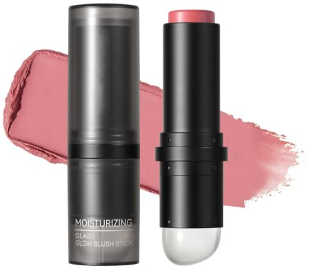 Krämrouge Stick Dubbelsidig Skönhetskrämrouge Stick med 8 gram | Ansikts- och Kindmakeup För Kvinnor och Flickor, Bröllop, Daglig Pendling, Resor, Kontor, Dating