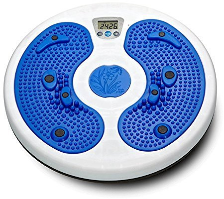 Olayer Digitales Fitness-Board, Wackelbrett, mit LCD-Anzeige, für die schlanke Taille, Kalorienverbrauch, Massage, Gleichgewichts- und Stabilitätsübungen