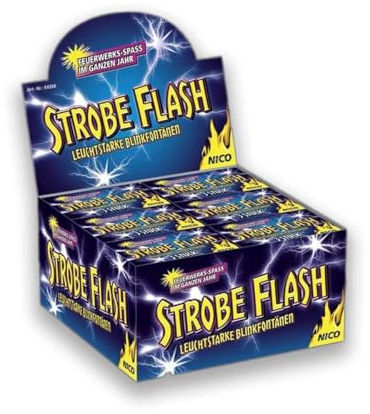 Nico Strobe Flash 54 Stück (18 Pack a. 3 stück) Blinkfontäne Party Feuerwerk Jungend von Aktivhandel