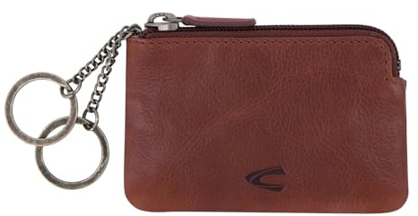 camel active Como Herren Schlüsseletui Schlüsseltasche Leder Klein Cognac Braun