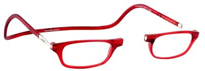 CliC Eyewear - Lesebrillen - Mit flexiblen Magneten - Original CLASSIC - Lesebrillen für Damen und Herren (1,5, Rot)
