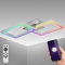 B.K.Licht Plafoniera LED soffitto moderna, compatibile con Alexa & Google Home, App e telecomando, controllo vocale, Lampadario soggiorno, cucina, bagno, camera da letto, dimmerabile, colorata RGB