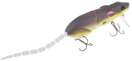 pistro Lebensechte 3D-Augen-Mäuse-Ratten-Köder mit mehreren Gelenken, Kunstköder, Barsch, Angelköder, Top-Wasser-Tackle-Haken – 04