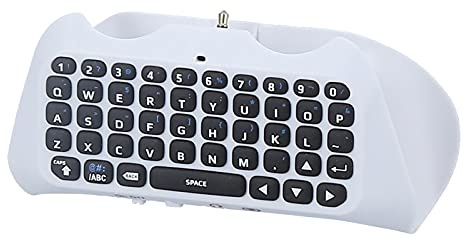 XTevu Mini Teclado Inalámbrico con Altavoz, Teclado Externo Compatible con Controlador PS5, Accesorio para Gamepad