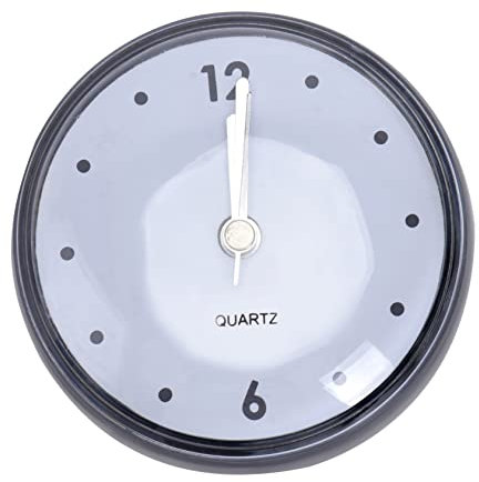 MAGICLULU 3stücke Mute Badezimmeruhr Mit Saugnapf wasserdichte Anti-Fog Wanduhr Für Küche Und Bad Leicht Zu Montieren Geräuschlos Klare Anzeige Für Oberflächen