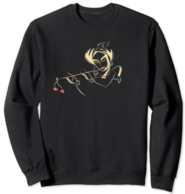 Krishna avec flûte et plume de paon Sweatshirt