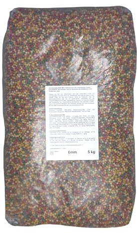 Koi Herdecke - 5 kg Fischfutter Mix für Koi's | Schwimmende Pellets von 6 mm | geeignet für Zierfische - Goldfische - Orfe - Shubunkin | 5 Kilo Pack - Alleinfuttermittel