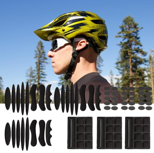 3-Set Fahrradhelmpolster, Universal Fahrradhelm Pads, Ersatz Fahrrad Helm Polster, Helmpolster-Set, Helmpolster Schaumstoff, Ersatz Fahrrad Hel/mpolster, Taktische, Hel/mpolster-Kit