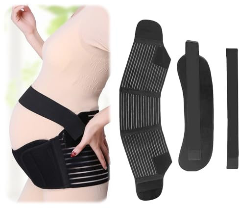 Cinturon Embarazada Cinturon Care de Maternidad Ayuda con el Dolor de Espalda y Cadera Faja Embarazo para Espalda,Pelvis,Caderas,Abdominals,Disfunción el Pubis de la Sínfisis,Ciática(negro)