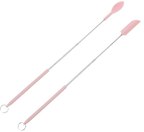 COLLBATH Kleines Silikonspatel Satz Mit Glasgriff Flexibler Marmeladenschaber Für Backen Und Kochen Tragbarer Kleiner Spatel Mit Aufhängeloch Bpa Frei Und Leicht Zu Reinigen