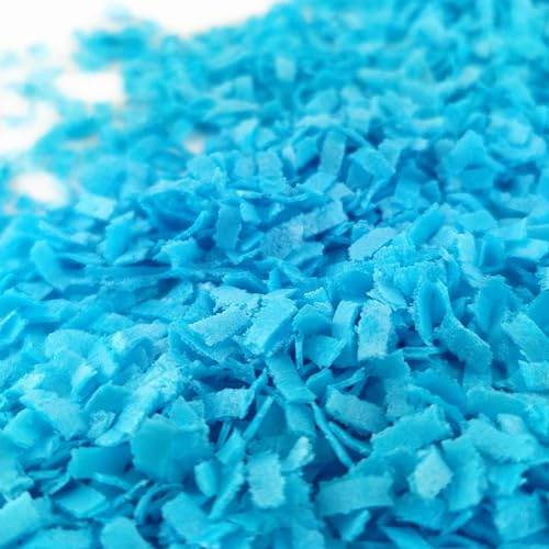 Streuselheld Schnippel Blau 30g Esspapier Flocken | Blaue Streusel aus Esspapier-Schnipseln zum Verzieren Sprinkles für Gebäck wie Torten, Cupcakes und Muffins