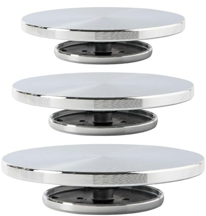 ZACUNXY Torno Alfarero,Torno Ceramica Rueda de Bandas de cerámica, Herramienta de Modelo de cerámica for Escultura, Plato Giratorio de formación Manual(20cm)