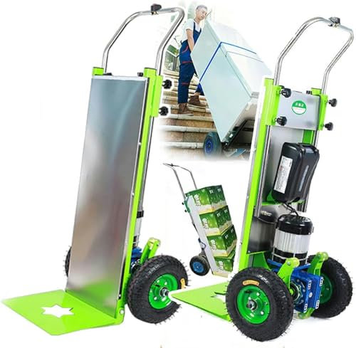 LYJYUJIE Carrello montascale Elettrico Carrello saliscale Elettrico, Carrello saliscale Elettrico, Carrello saliscale Elettrico, carico Massimo 220 kg, Carrello per Sacchi a Risparmio di manodopera~/