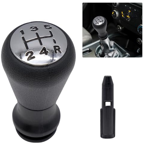 Cisolen Peugeot 5-Gang Schaltknauf, Manueller Auto Schalthebel mit Adapter für Peugeot 106 107 205 206 207 306 307 308 309 Citroen C1 C3 C4 Schaltknöpfe 5-Gang Schaltknauf Abdeckung Schalthebel Schal
