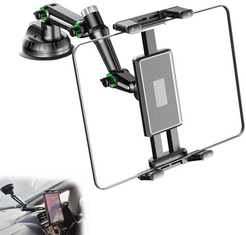 Noaya Car Tablet Holder - 360° Rotating Adjustable Tablet Holder for Cars, Tablet Car Holder for Dashboard Windshield, Tablet Cars Mount Suitable for Ipad Iphone Samsung 5-13 Phone Tablets