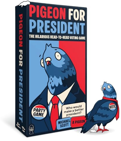 Lucky Egg PIGEON FOR PRESIDENT – The World’s Most Ridiculous Debates Fun Party Games | 250 Characters, 100 Hilarious Scenarios | Card Games for Adults, 2+ Players, Ages 17+, 30+ Minutes | Debate Your Way To The Presidency, 250 Characters, 100 Scenarios, 30 Min Games, 2+ Players, Ages 17+. Perfect For Parties.