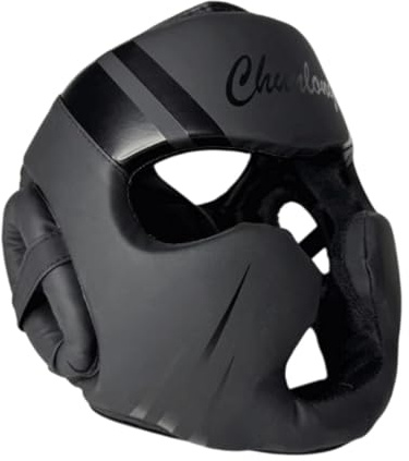 predolo Casco da Boxe, Protezione per La Testa Leggera, Protezione per La Testa da Boxe, Casco da Muay Thai, Casco per L'allenamento al Combattimen, Nero