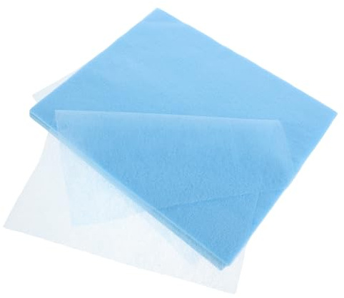 Cabilock 200 Fogli Filtro Aspiratore per Unghie Blu, Carta da Filtro Sostitutiva Adattabile per Saloni di Bellezza e Uso Domestico, Ricambio per Aspirapolvere Manicure Alta Capacità