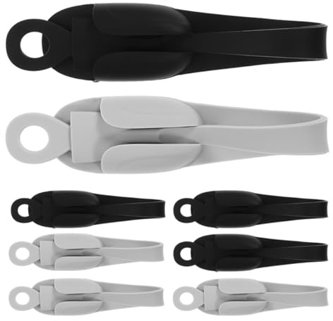 TOYZFRIENDY Organizer per Cavi da Cucina 8 Pezzi Avvolgicavo Elastico Adesivo Supporto per Elettrodomestici Gestione dei Cavi Multiuso per Ufficio e Scrivania