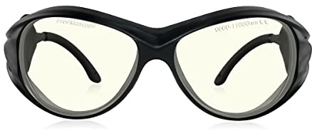 FREEMASCOT OD 6+ 9000nm - 11000nm Wellenlänge CO2 Laser-Schutzbrille für 10,6um CO2, 10600nm Laser-Schutzbrille