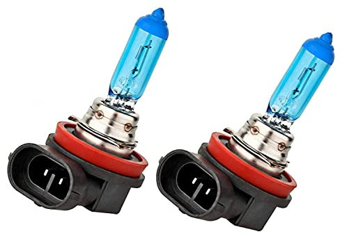 2x Jurmann H11 55W 12V Super Weiß 6000K Xenon Look Ersatz Halogen Birne für Scheinwerfer, Fernlicht, Abblendlicht, Nebelscheinwerfer - E-geprüft