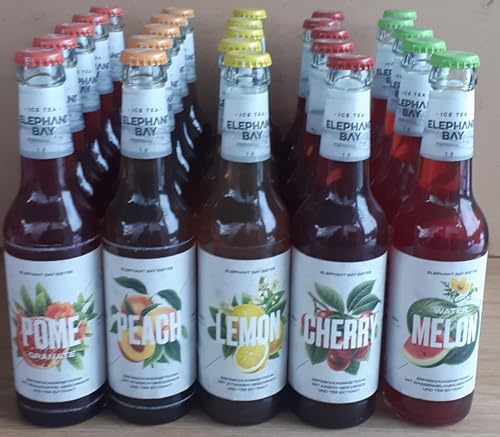 Elephant Bay Probierpaket 25 Flaschen je 0,33l MEHRWEG Pfand ( Peach,Lemon,Rasp,Melon,Pome)