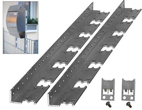 BRIGX Briefkasten Halterung für Zaun – Montageset zur Befestigung an Doppelstabmatten & Stabzäunen – inkl. Aushebesicherung – Made in Germany