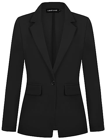 MINTLIMIT Womens Blazer Suit One Button Jacket Blazers Notched Lapel Casual Elegant Classic Formal Long Sleeve Workwear Lapel Suit