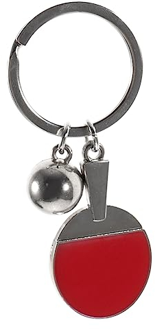 Yardwe Schlüsselanhänger Tischtennisschläger Aus Langlebigem Material Sport Schlüsselanhänger Für Jungen Rucksack Accessoire Geschenk