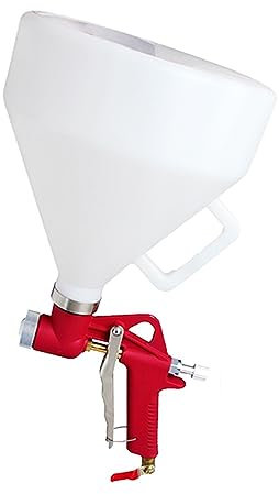 Paint Spray Gun, Air Hopper Spray Gun Paint Texture Tool Drywall Wall Painting Sprayer with 3 Nozzle(Set1)