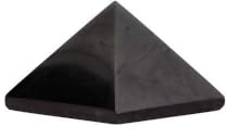 ROCKING GIFTS Pirámide de Shungit Pulida 5x5cm | Energía Protectora | Piedra Natural | Bloqueo de Radiaciones | Armonización del Espacio | Decoración Holística | Terapia Energética | Minerales