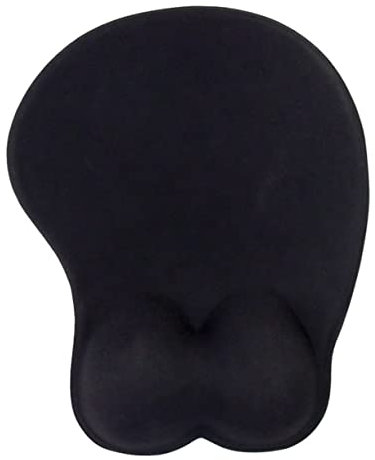 VILLCASE - Repose-Poignet Ergonomique avec Coussin en Gel Épais Tapis De Souris De Bureau Et De Jeu Doux Et Confortable Noir
