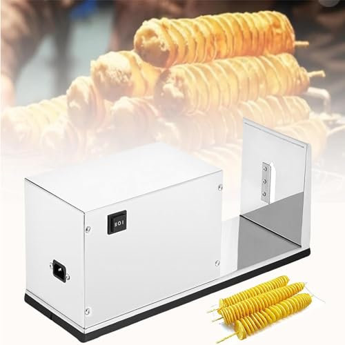 Máquina Cortadora De Patatas Máquina Cortadora En Espiral Eléctrica Máquina Para Patatas Fritas Máquina Picadora De Patatas Fritas Cadena De Patatas Fritas Torre Giratoria Para Patatas Fritas