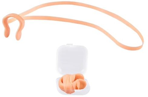 Tappi Nasali Per Nuoto - Tappo Nasale in Silicone per Nuoto - Sportivi Impermeabili con Cinturino Regolabile per Allenamento, Immersione Subacquea e Attività Acquatiche Ricreative