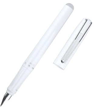 McNeill - Ghost Pen – radierbarer Füllhalter für Schule & Alltag | Für Rechts- & Linkshänder | Thermisch radierbare Tinte, ergonomisch, nachfüllbar (weiß)