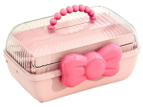 Generico Haargummi Storage-Tre a strato Organizzatore, scatola di archiviazione a manico portatile | Scatola di smistamento multifunzionale per passanti per cuciture per cuci