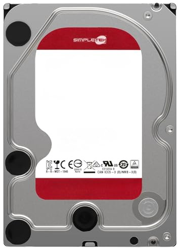 SIMPLETEK - Disco duro interno de 3,5 pulgadas de 2TB (2000GB) | SATA 6 Gb/s, 64MB Caché | Optimizado para sistemas NAS 24x7 (Reacondicionado)