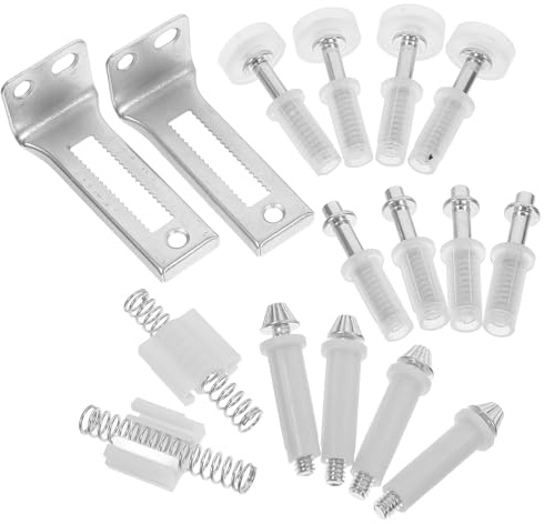 WHAMVOX Kit de Quincaillerie pour Porte Accordéon Pliante en Acier Inoxydable et Plastique Pivots Supérieurs pour Bureaux et Espaces Commerciaux, Solution Fiable et Sécurisée