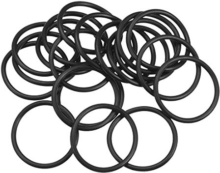 sourcing map Joint Torique 50mm OD 43.8mm ID 3.1mm Largeur Métrique Nitrile Caoutchouc Joint Étanchéité Paquet de 20